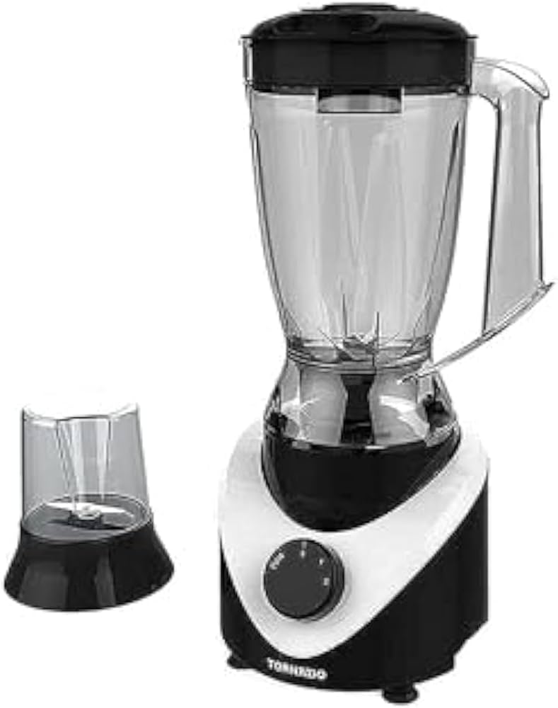 535(BL-500-BK)خلاط500وات ضد الكسر2مطحنه - تورنادو