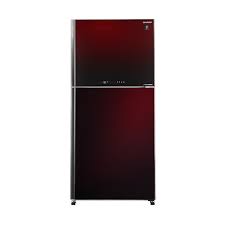 [73452] GV58G(RD)ثلاجة450لتر18انفرترجلاس نبيتى- شارب